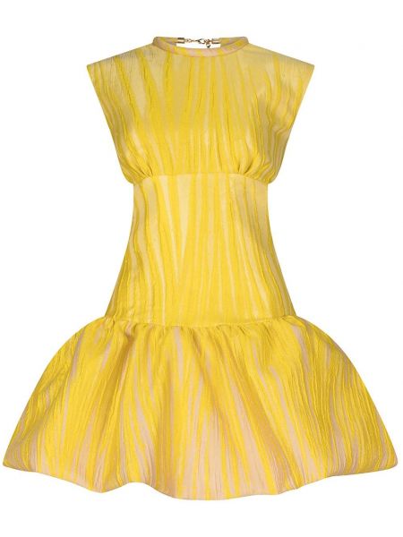 Koktejlové šaty Silvia Tcherassi žluté
