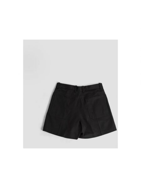 Pantalones cortos de algodón bootcut Jil Sander negro