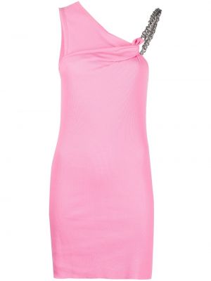 Bavlněné koktejlové šaty 1017 Alyx 9sm - růžová