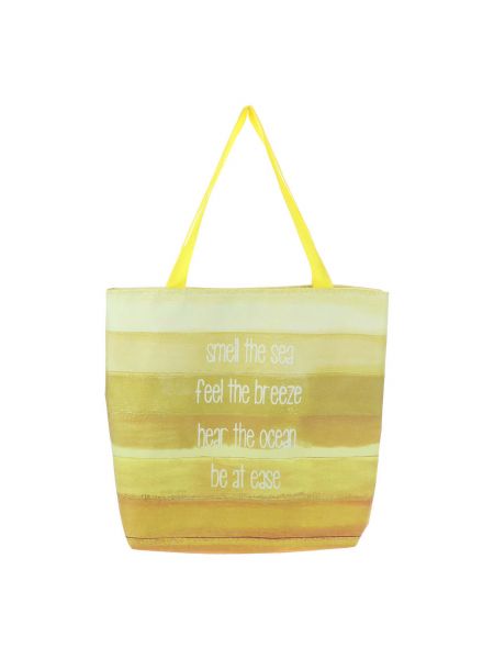 Желтая пляжная сумка Let,s