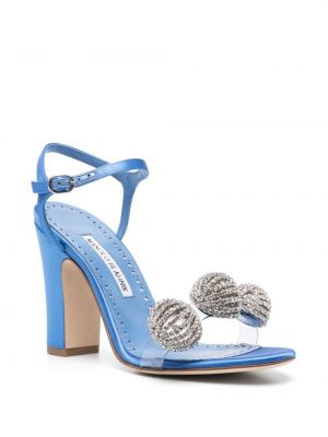 Zvaigznes sandales Manolo Blahnik zils