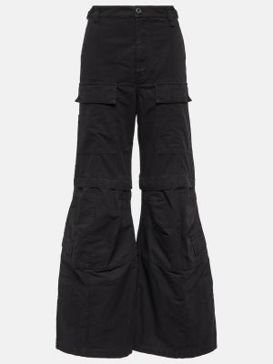 Хлопковые брюки-карго Balenciaga черный