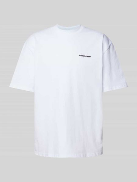 Biała koszulka oversize Pegador