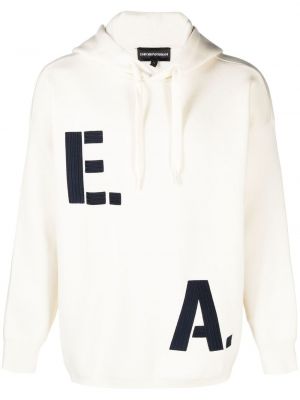 Hoodie mit print Emporio Armani weiß