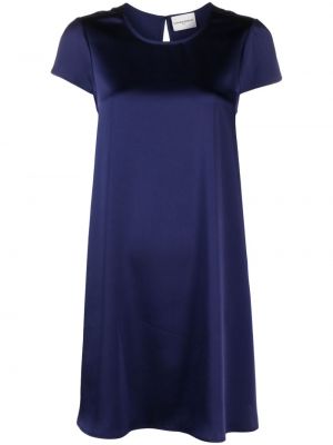Satenska mini obleka Claudie Pierlot modra