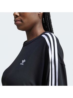 Pruhované tričko Adidas Originals černé