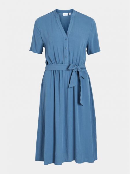 Φόρεμα σε στυλ πουκάμισο Vila μπλε