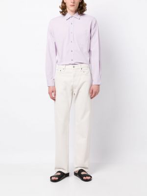Chemise en coton avec manches longues Man On The Boon. violet