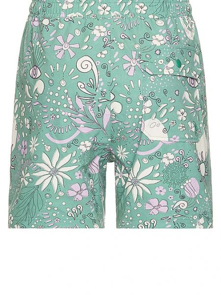Pantalones cortos de flores con estampado Marine Layer verde