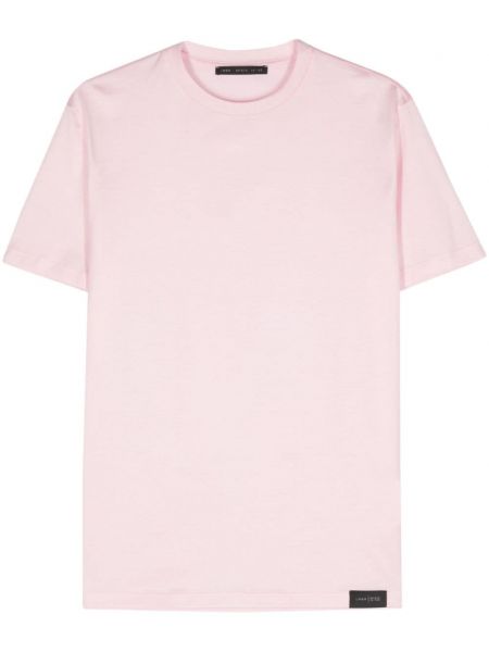 Βαμβακερή μπλούζα Low Brand ροζ
