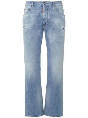Jeans bootcut en coton large Dsquared2 bleu