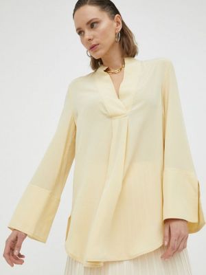 Шелковая блузка By Malene Birger желтая