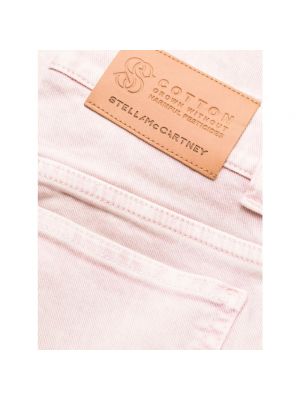 Spodnie slim fit Stella Mccartney różowe