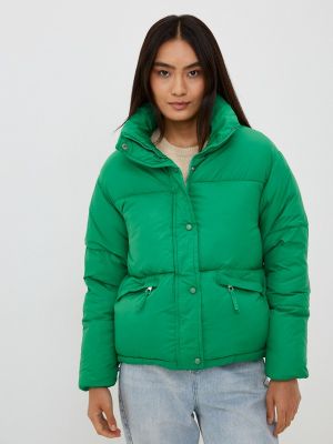 Утепленная демисезонная куртка Fadas зеленая