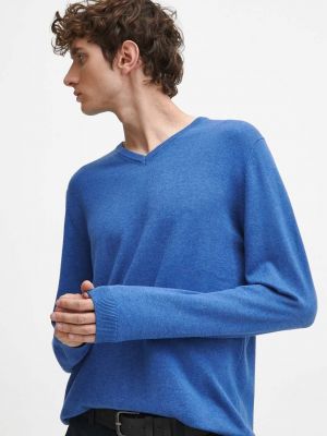 Sweter bawełniany Medicine niebieski