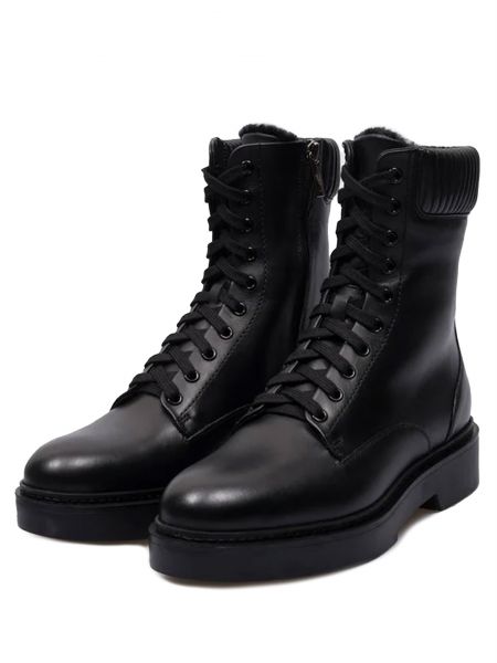 Черные ботинки Santoni