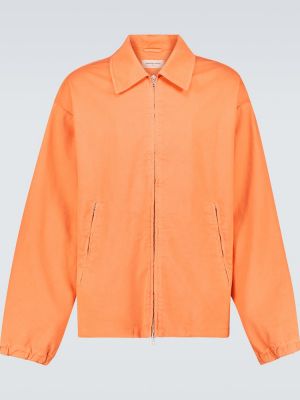 Bavlněná bunda Dries Van Noten oranžová