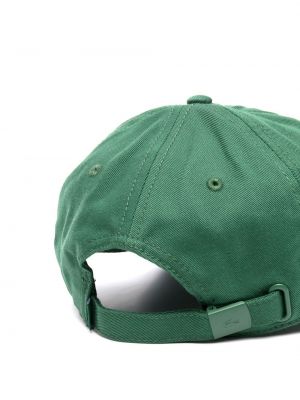 Siuvinėtas kepurė su snapeliu Lacoste žalia