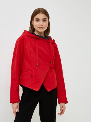 Утепленная демисезонная куртка D`imma красная