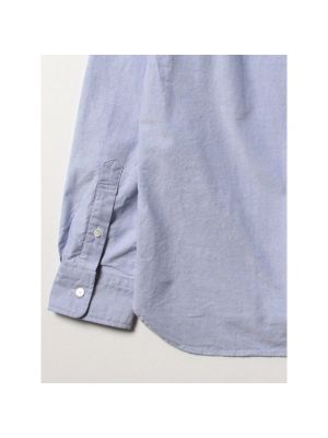 Camisa de algodón Beams Plus azul