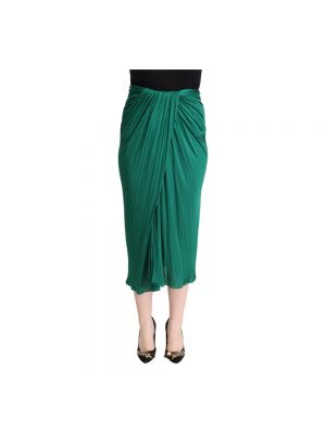 Spódnica midi plisowana Dolce And Gabbana zielona