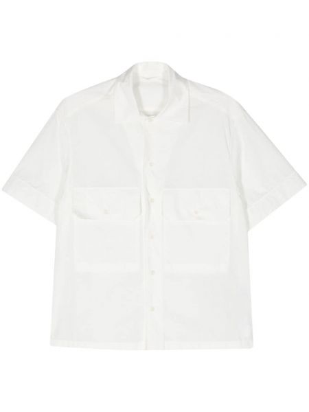 Bavlněná košile Ten C bílá