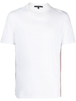 Bílé pruhované bavlněné tričko Gucci