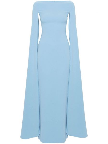 Krepové večerní šaty Solace London modré