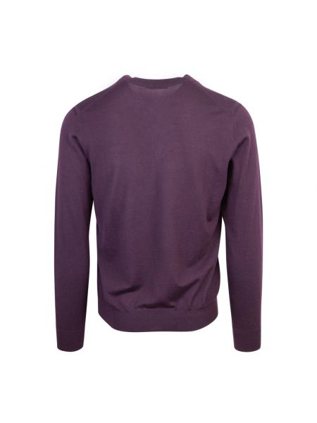 Jersey de lana de tela jersey Paolo Pecora violeta