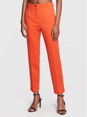 Spodnie skinny slim fit Marella - pomarańczowy