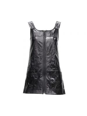 Sukienka skórzana Dior Vintage czarna