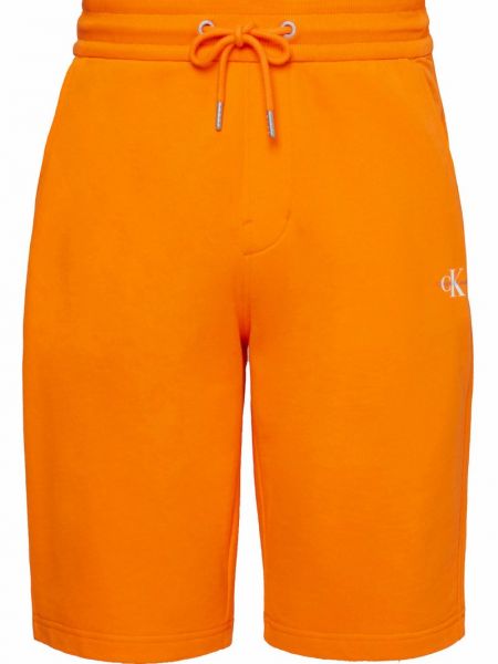 Szorty Calvin Klein Jeans pomarańczowe
