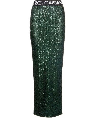 Długa spódnica Dolce And Gabbana zielona