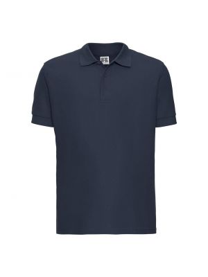 Medvilninis polo marškinėliai Russell mėlyna