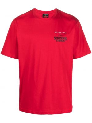 Koszulka z nadrukiem Throwback czerwona
