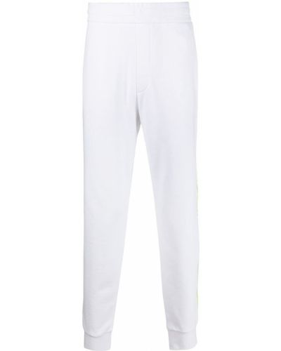 Pantalones de chándal a rayas Armani Exchange blanco