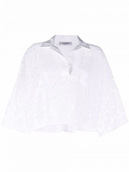Blusa de encaje Valentino blanco