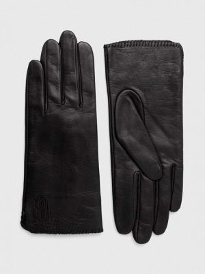Кожаные перчатки By Malene Birger черные