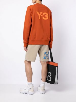 Sweatshirt aus baumwoll mit print mit rundem ausschnitt Y-3