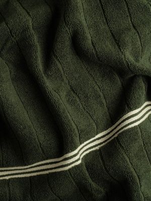Peignoir en coton Baina vert