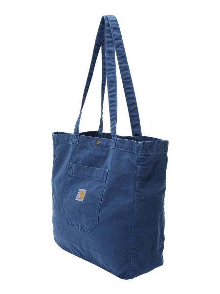 Pamučna shopper torbica Carhartt Wip plava