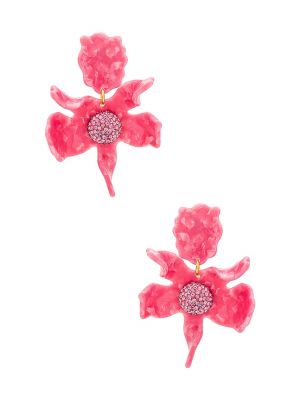 Orecchini con cristalli Lele Sadoughi rosa