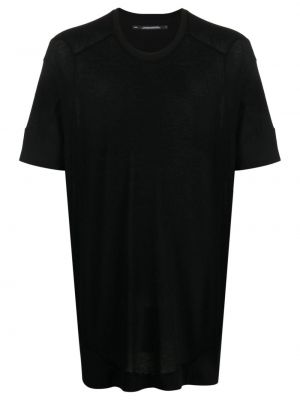 T-krekls džersija ar apaļu kakla izgriezumu Julius melns