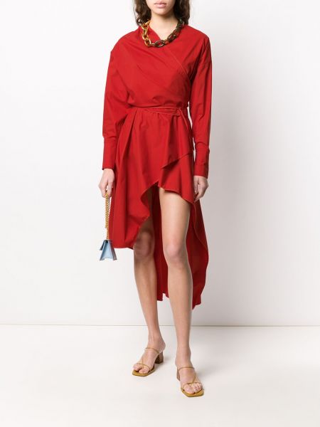 Vestido asimétrico Gentry Portofino rojo