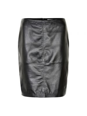 Falda de cuero Soaked In Luxury negro