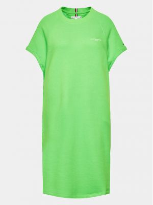 Φόρεμα Tommy Hilfiger Curve πράσινο