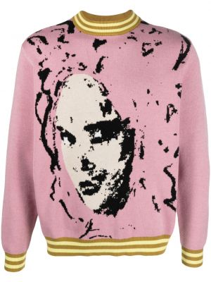 Sweatshirt mit print mit rundem ausschnitt Kidsuper pink