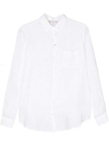 Λινό πουκάμισο Antonelli λευκό