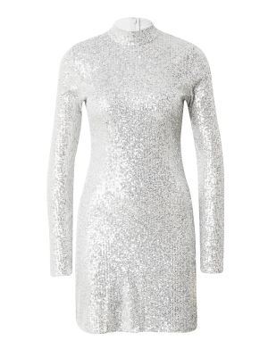 Коктейлна рокля Abercrombie & Fitch сиво