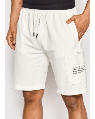 Pantaloni scurți de sport slim fit Manuel Ritz alb